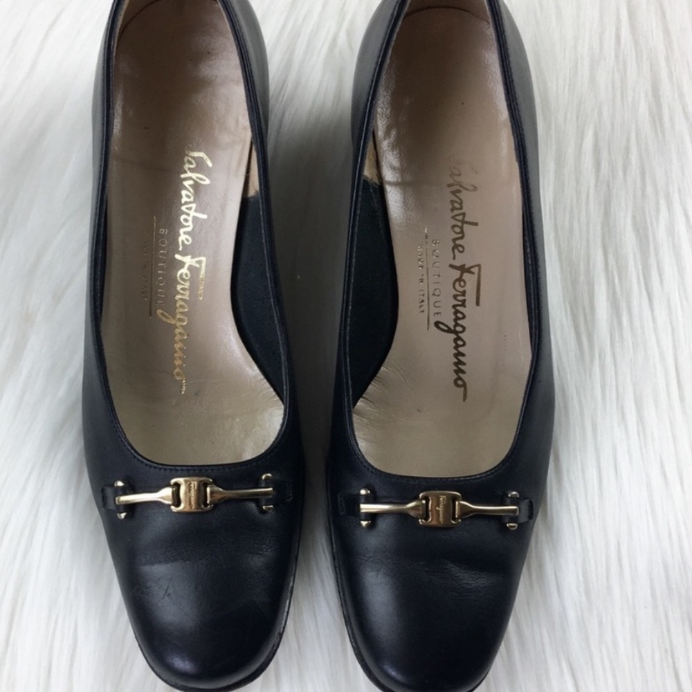 Salvatore Ferragamo Horsebit Heeled Loafer
